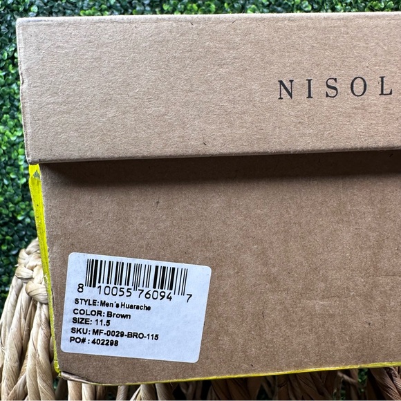 Nisolo new in box Leather‎ Huarache in brown main image 3